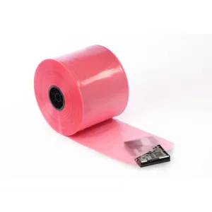 32" x 4 mil Pink Eco-Manufactured Plastic Anti-Static (PAS) Tubing (Roll of 500')