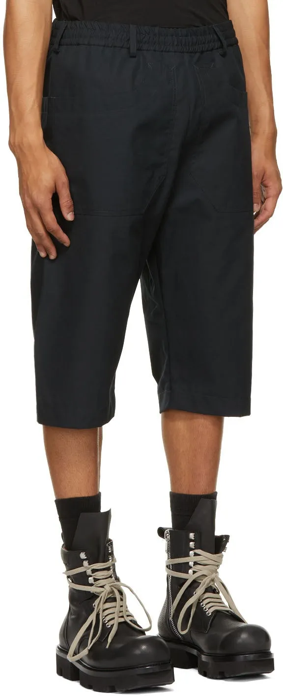 Arnar MÃ¡r JÃ³nsson Navy Cotton Ventile Shorts