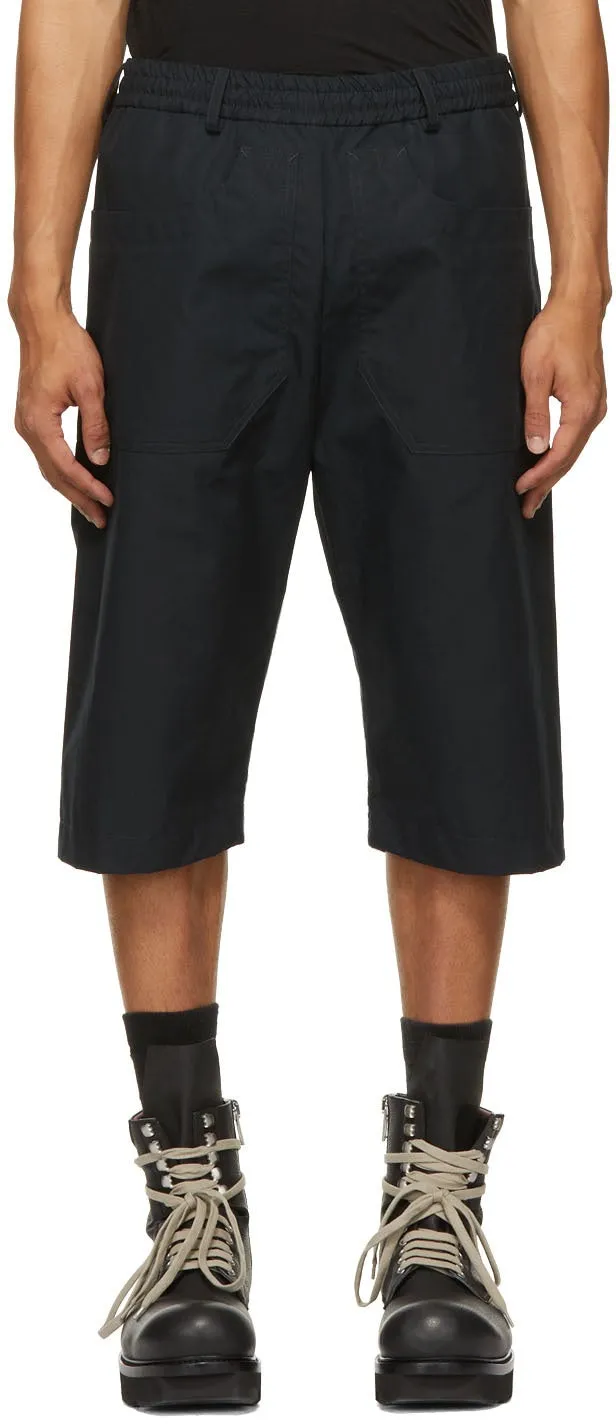 Arnar MÃ¡r JÃ³nsson Navy Cotton Ventile Shorts