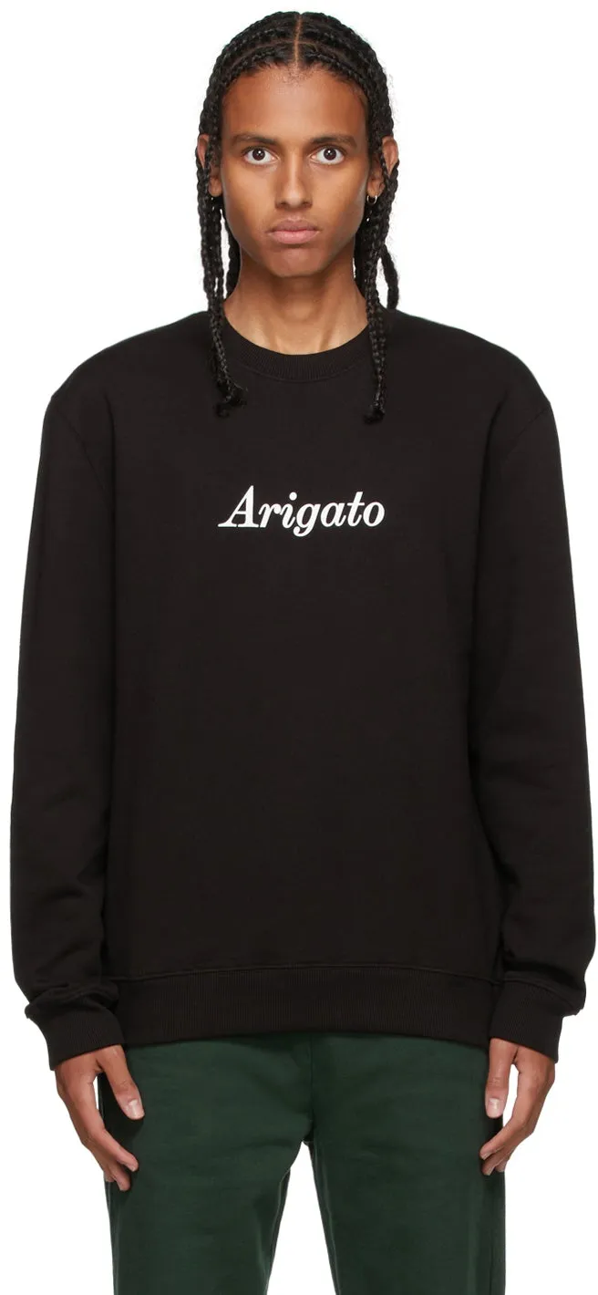 Axel Arigato Black Script Logo Sweatshirt