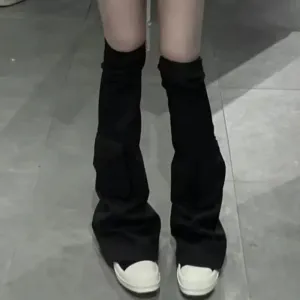 binfenxie  -  Spicy Girl Style Trouser Leg Knee Boots New Fashion Pocket Boots for Autumn Woman Fashion Boots