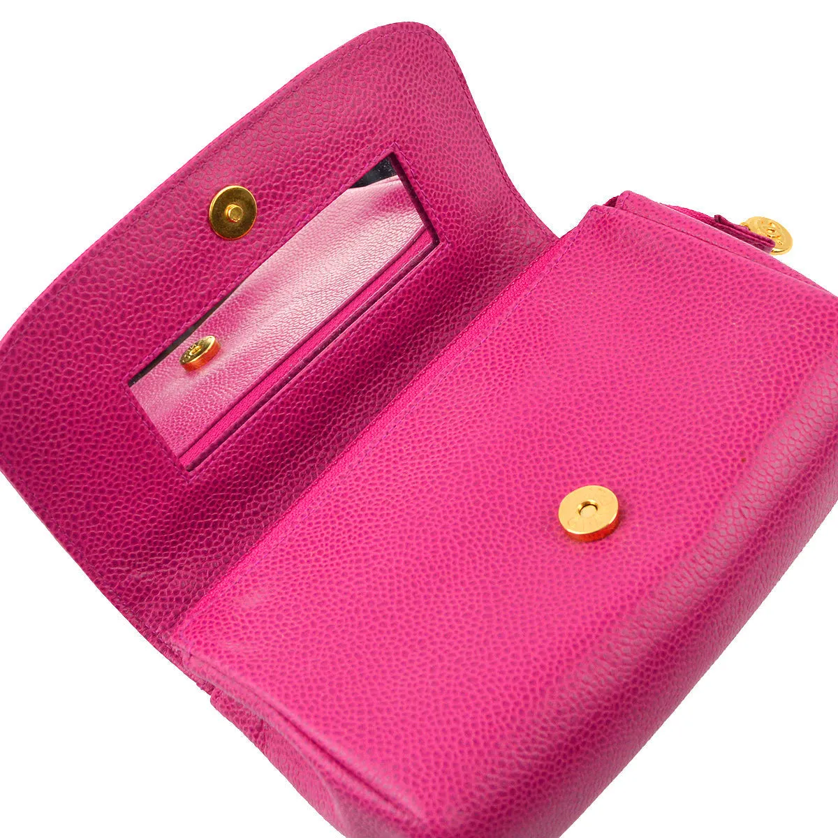 Chanel 1996-1997 Caviar Timeless Cosmetic Pouch