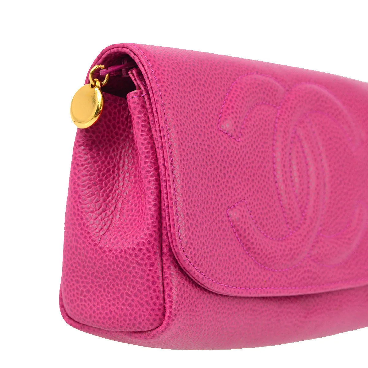 Chanel 1996-1997 Caviar Timeless Cosmetic Pouch