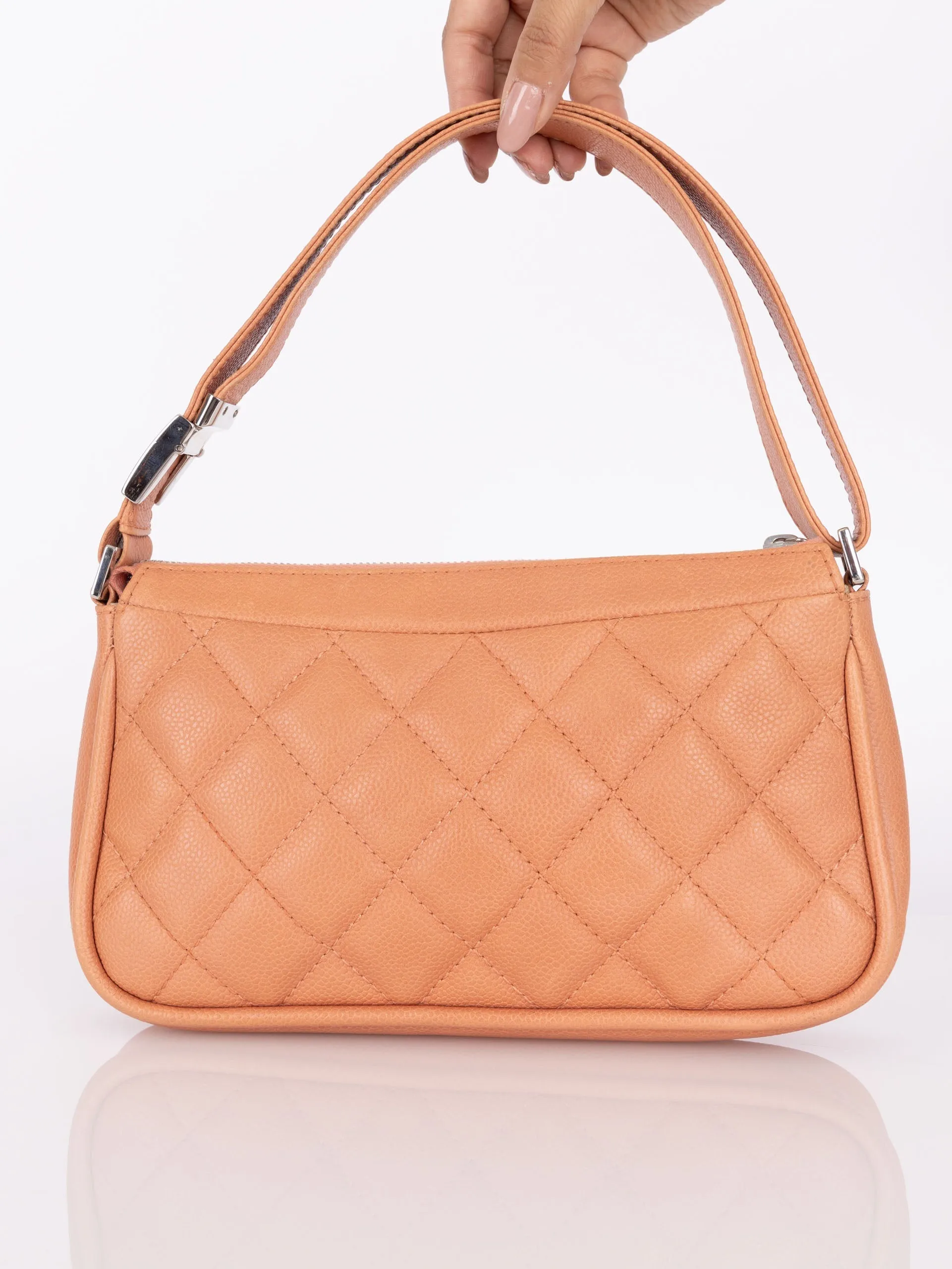 Chanel 2008 Caviar Timeless Pochette