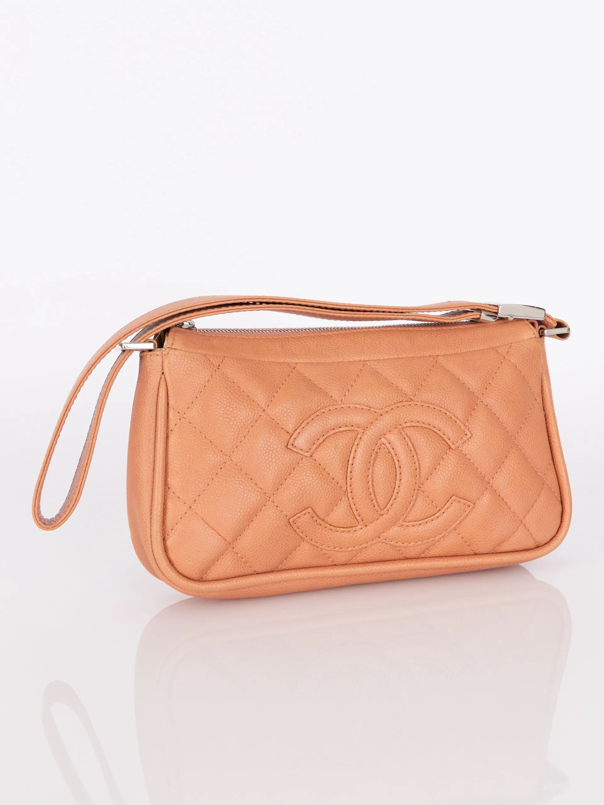 Chanel 2008 Caviar Timeless Pochette