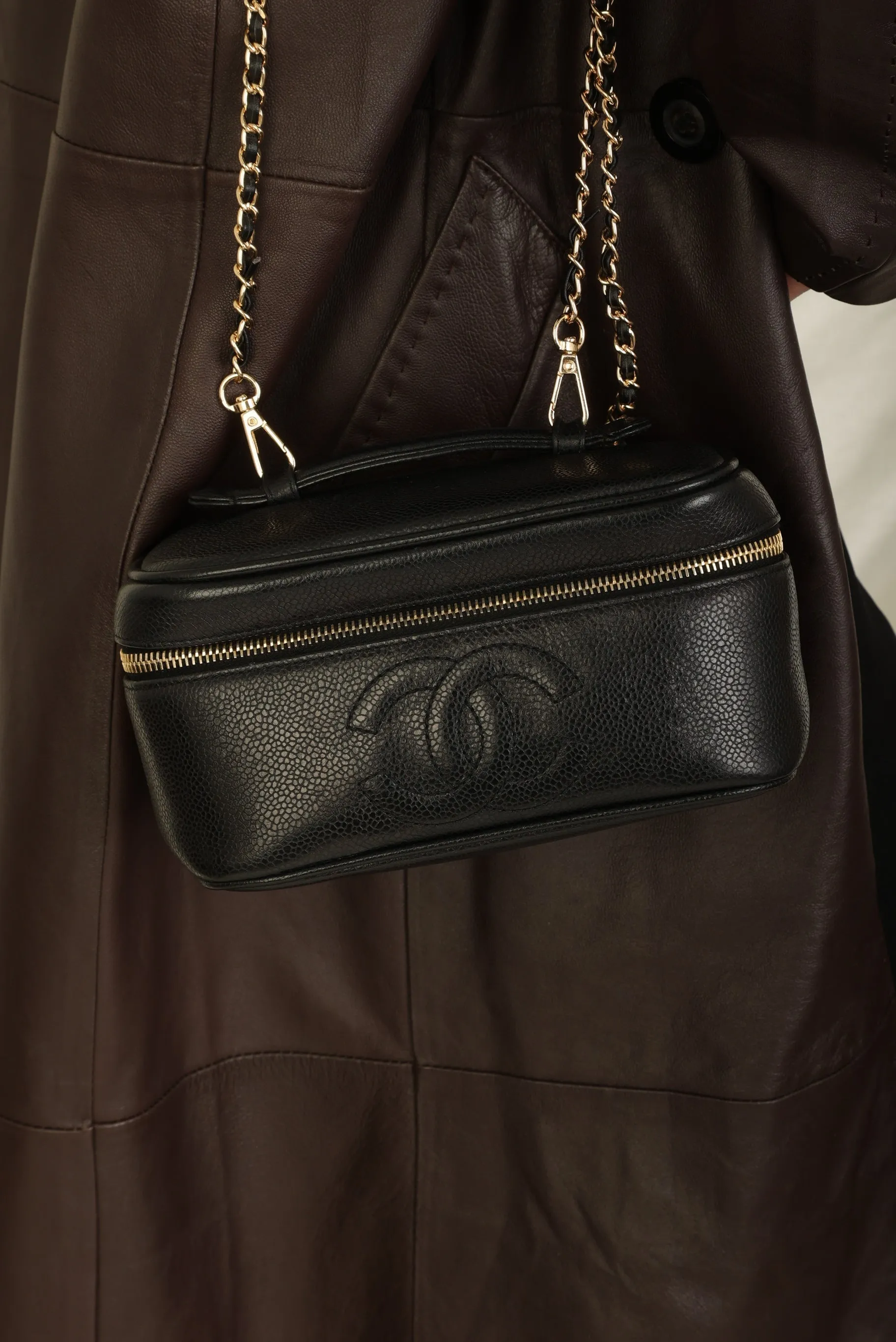 Chanel Caviar Mini Timeless Vanity