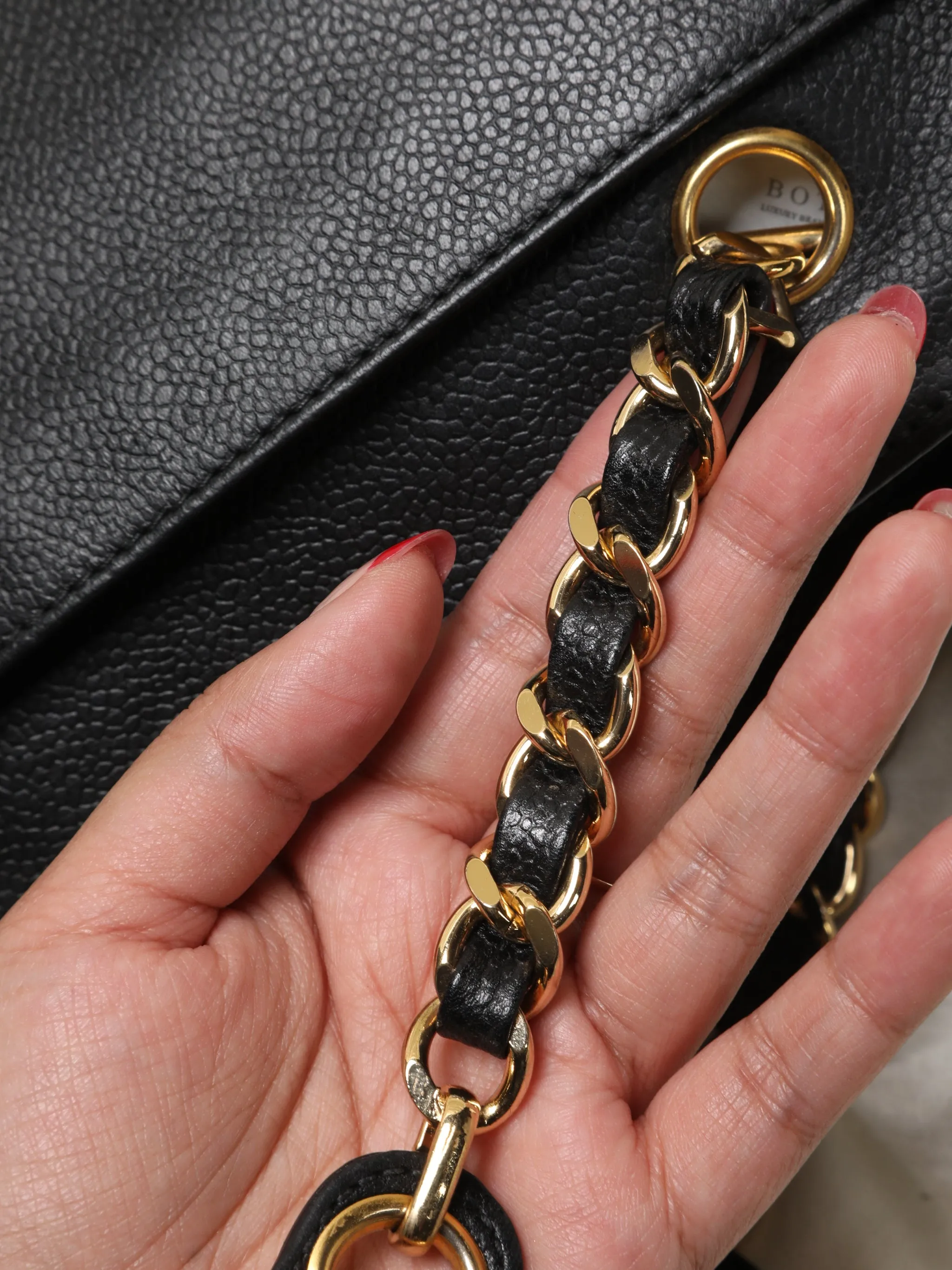 Chanel Caviar Timeless Logo Tote