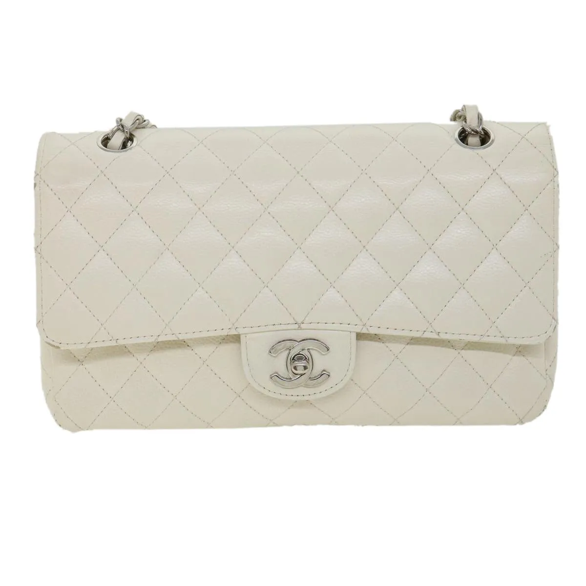 Chanel cream Leather Timeless shoulder bag