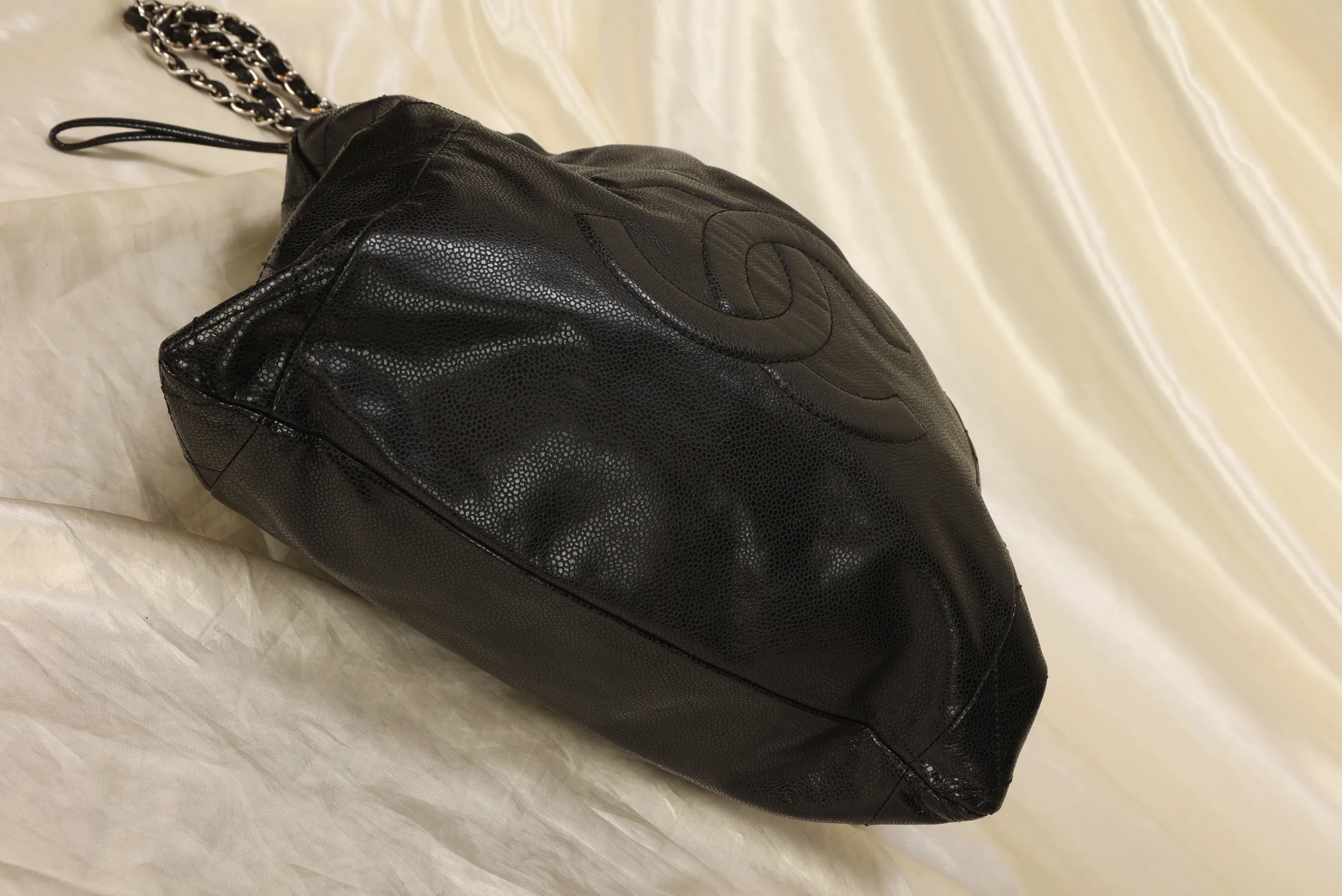 Chanel Timeless Caviar Drawstring Tote
