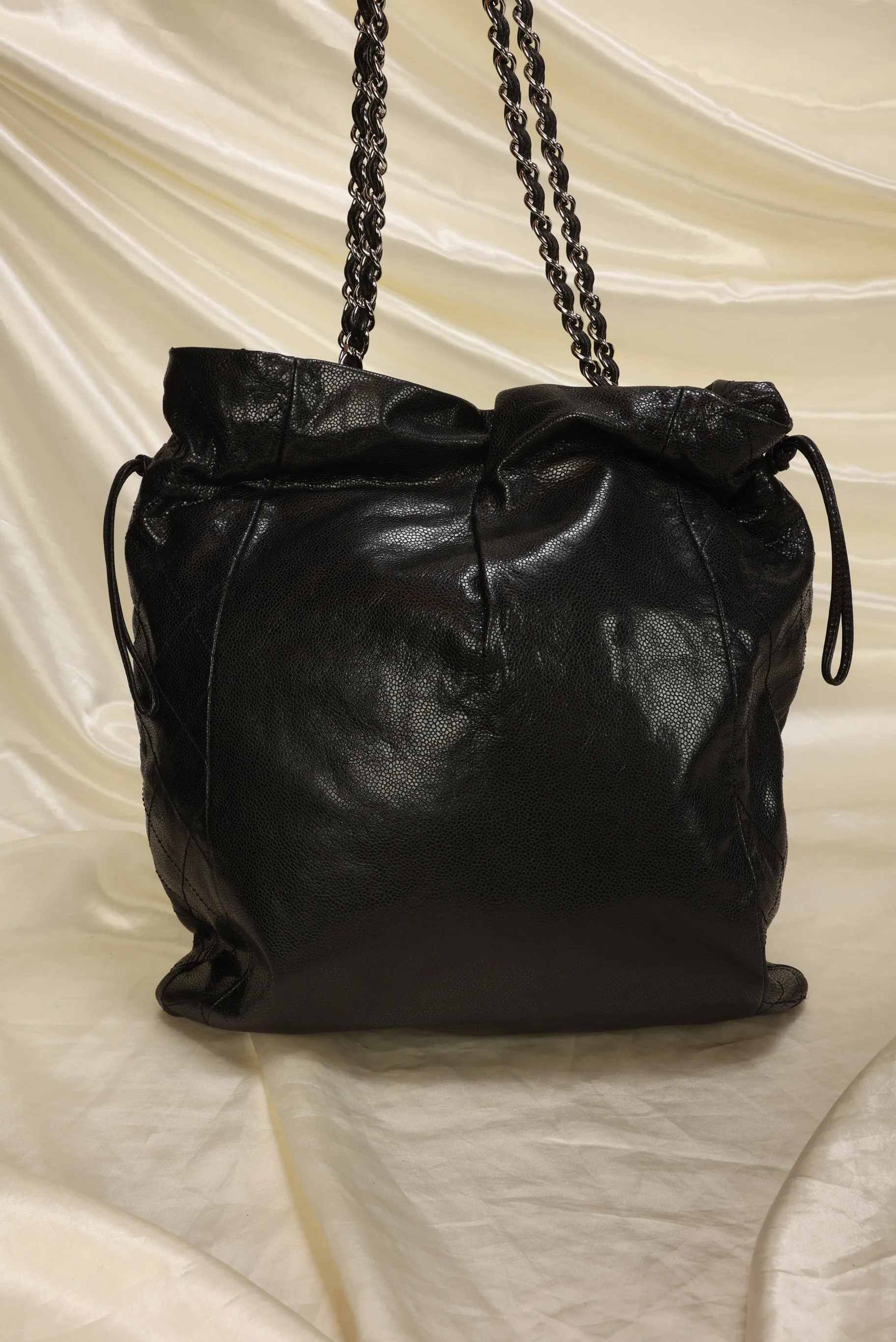 Chanel Timeless Caviar Drawstring Tote