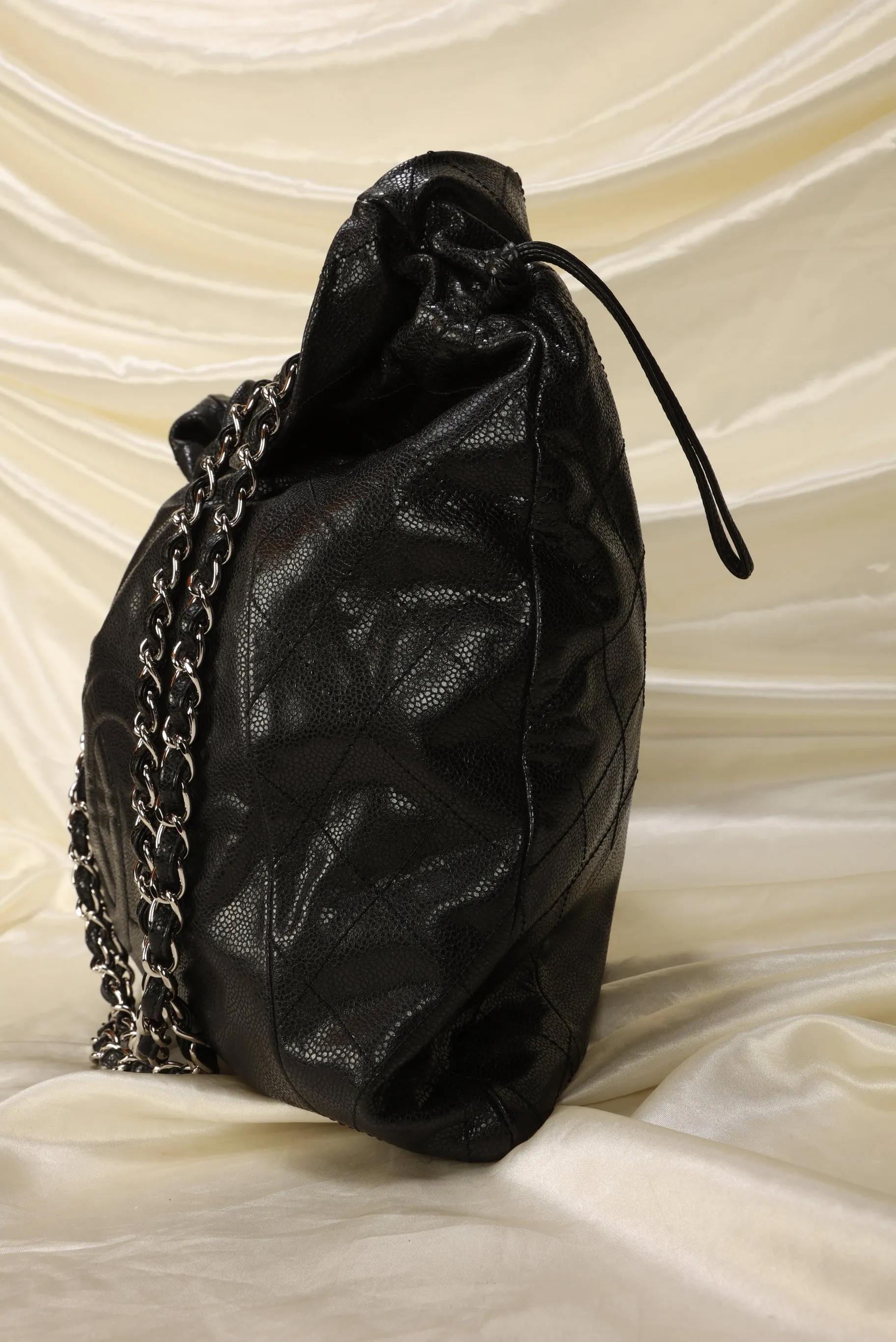 Chanel Timeless Caviar Drawstring Tote