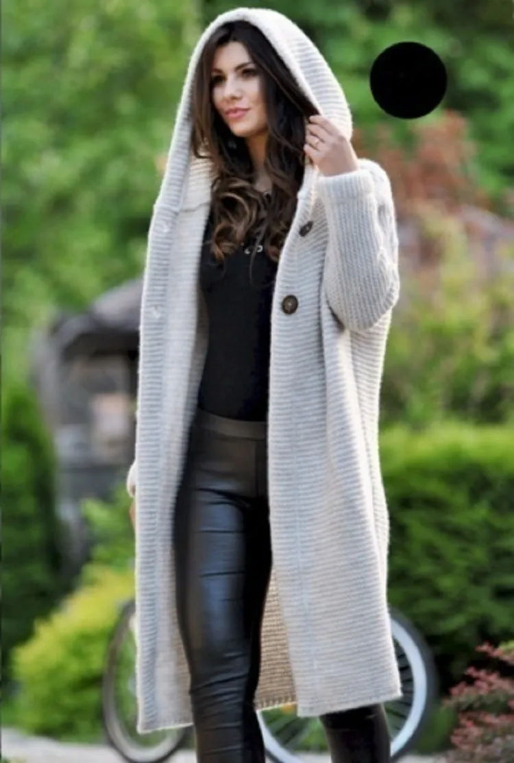 Chunky Hoodie Cardigan
