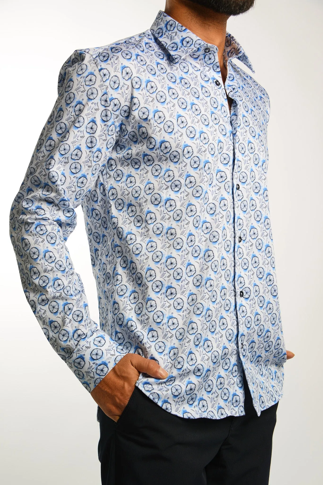 EURO SATEEN LS SPORT SHIRT