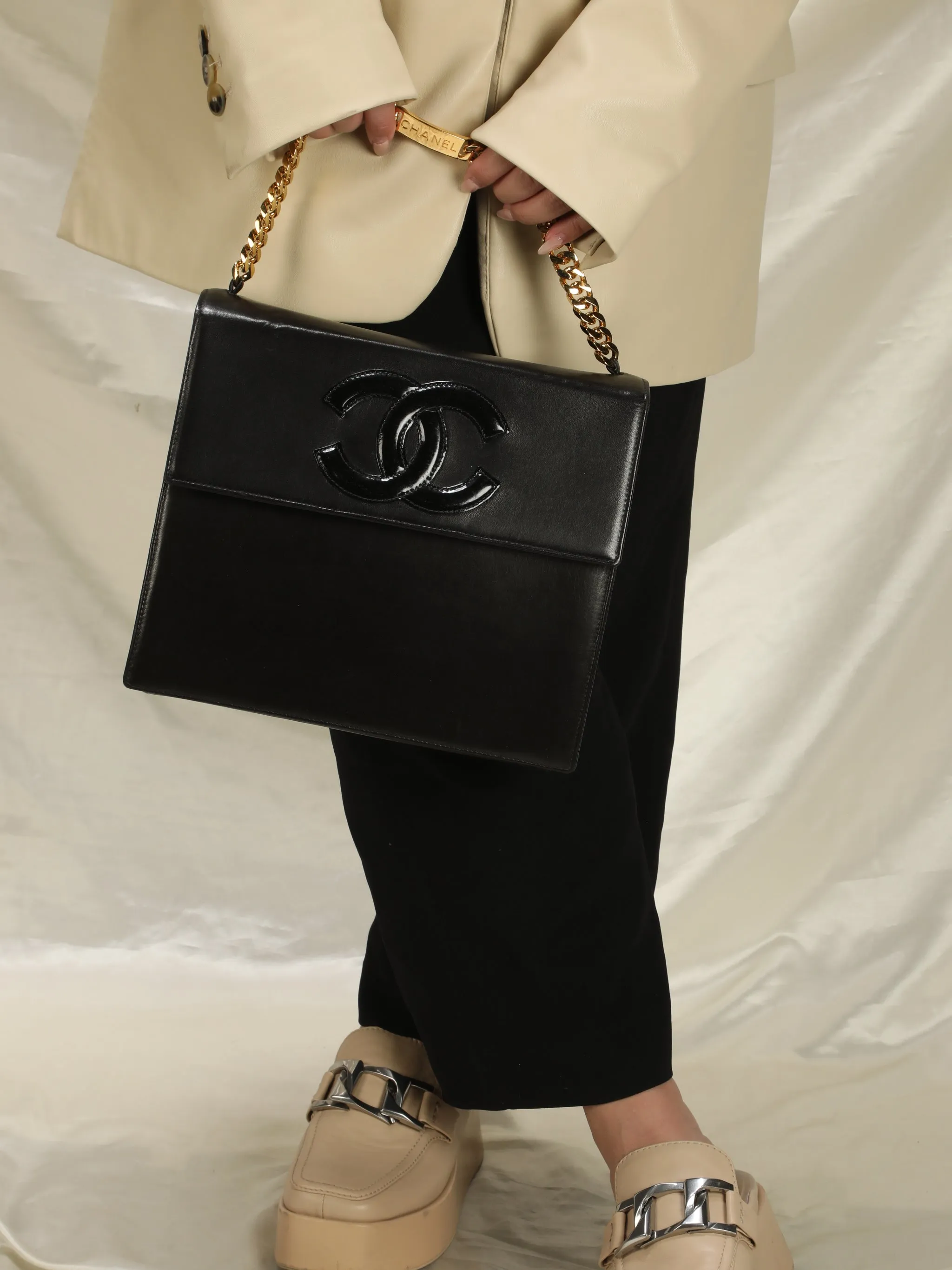Extremely Rare Chanel Timeless Curb Chain Bag