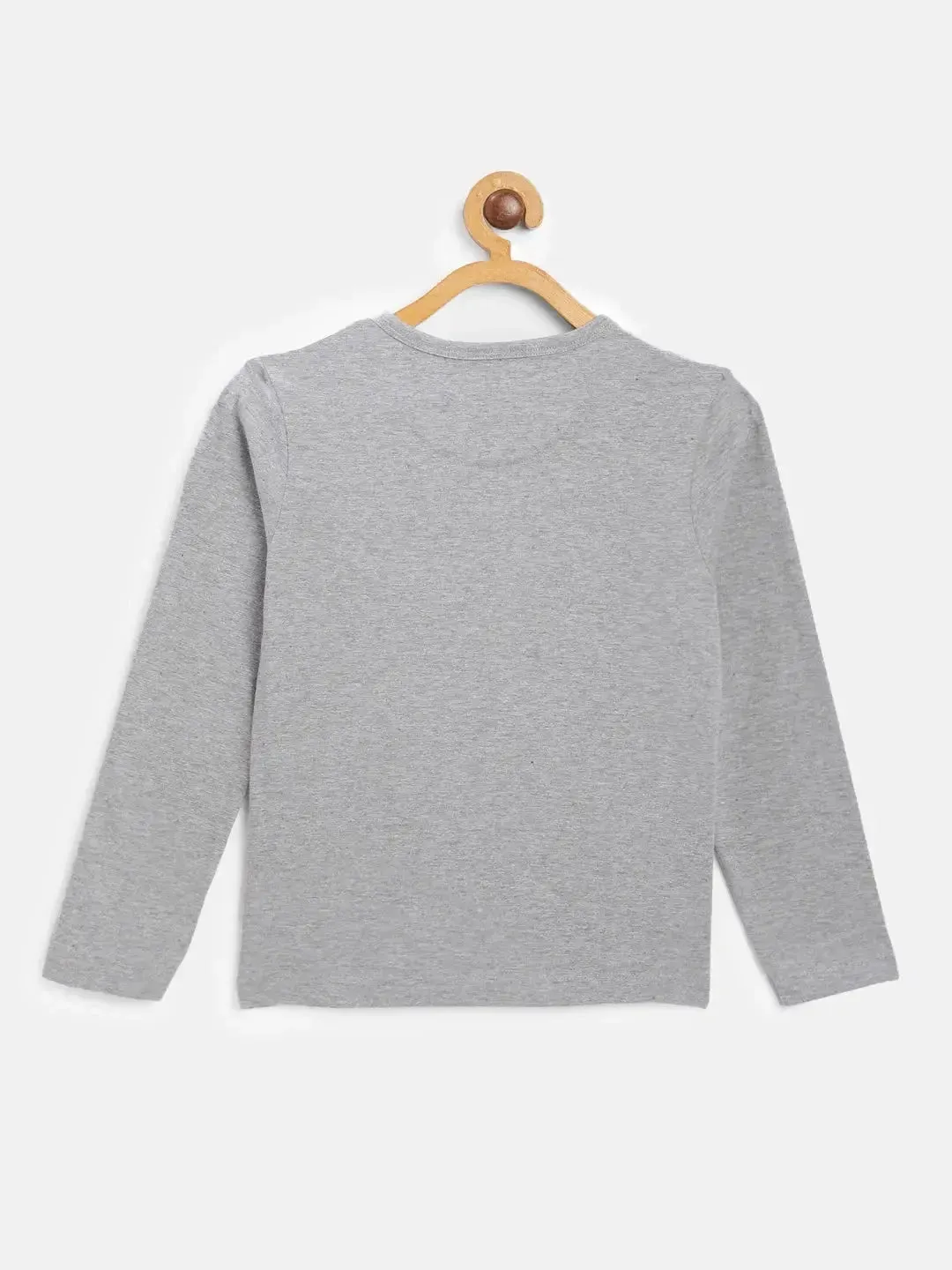 Grey Flying Printed Organic Cotton T-shirt