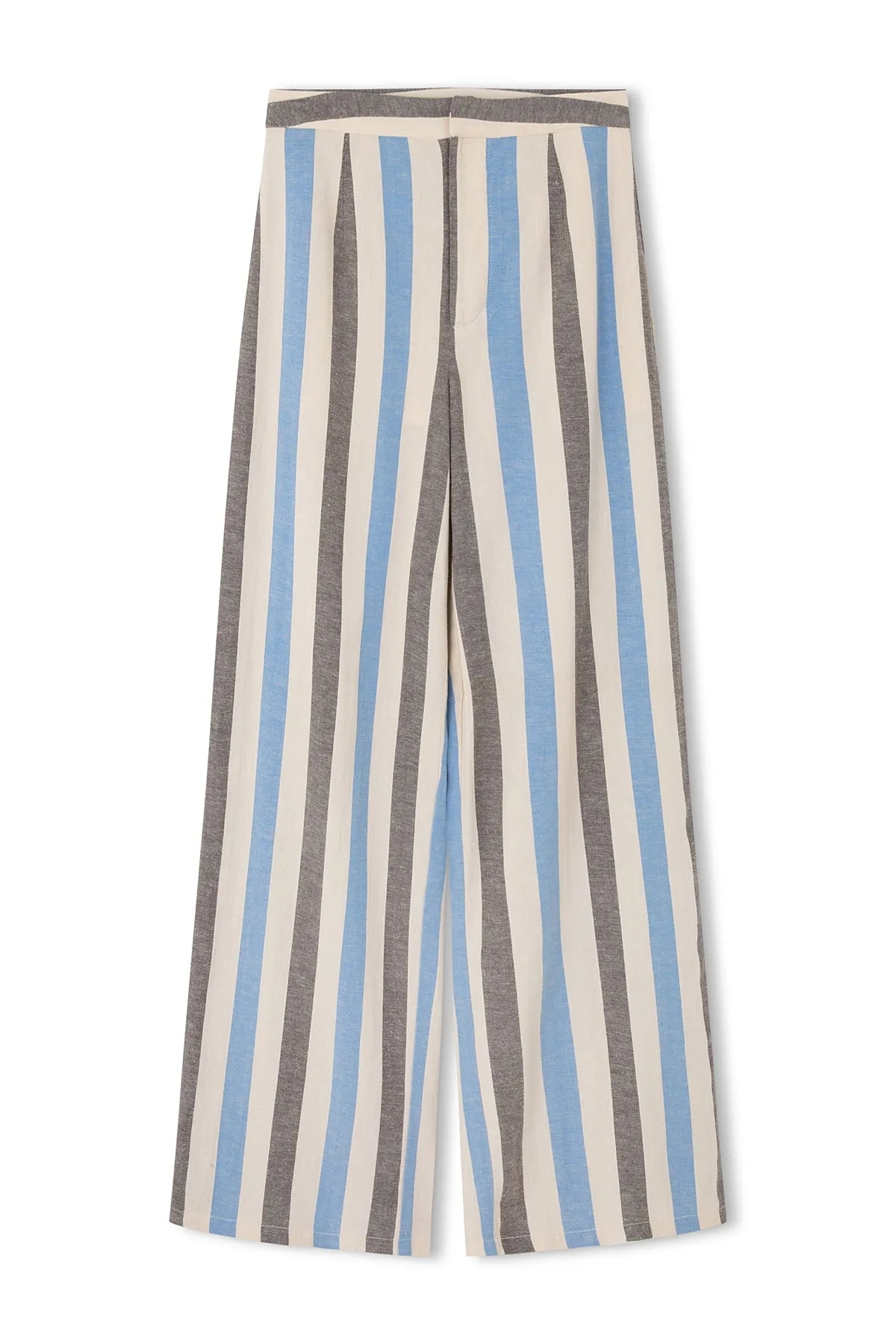 ORGANIC COTTON BLEND PANT | SKY STRIPE