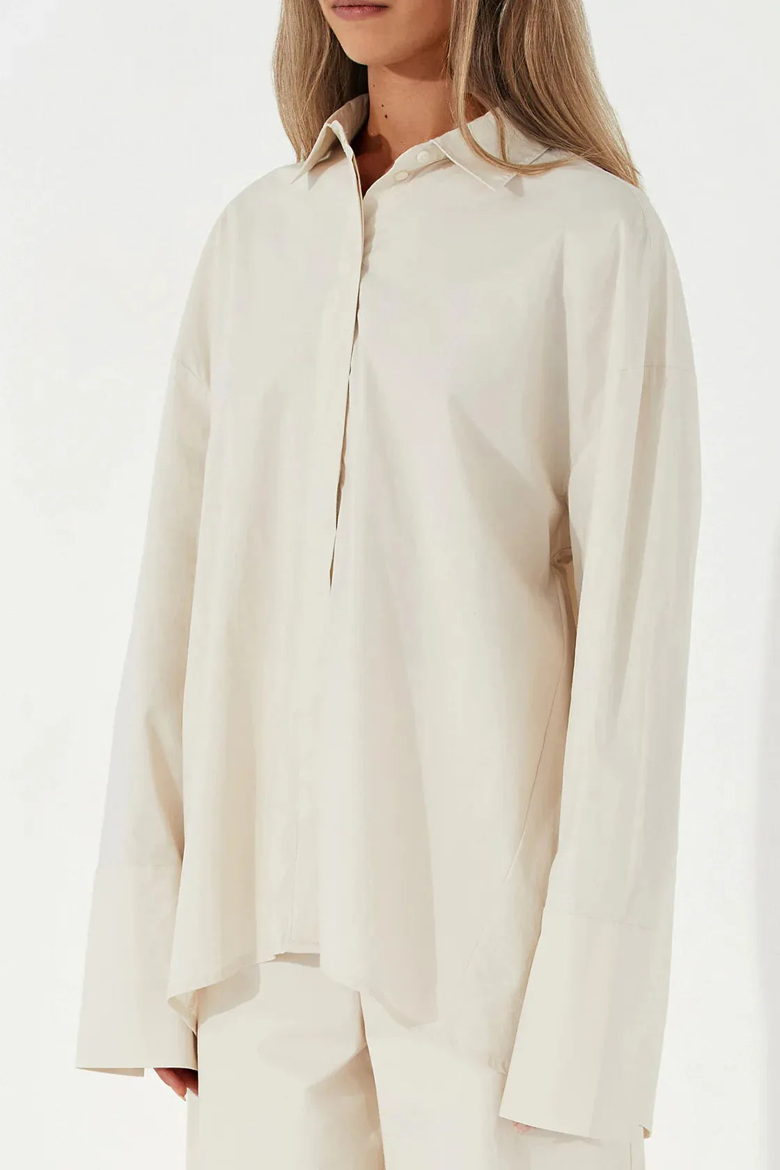 ORGANIC COTTON SHIRT | STONE