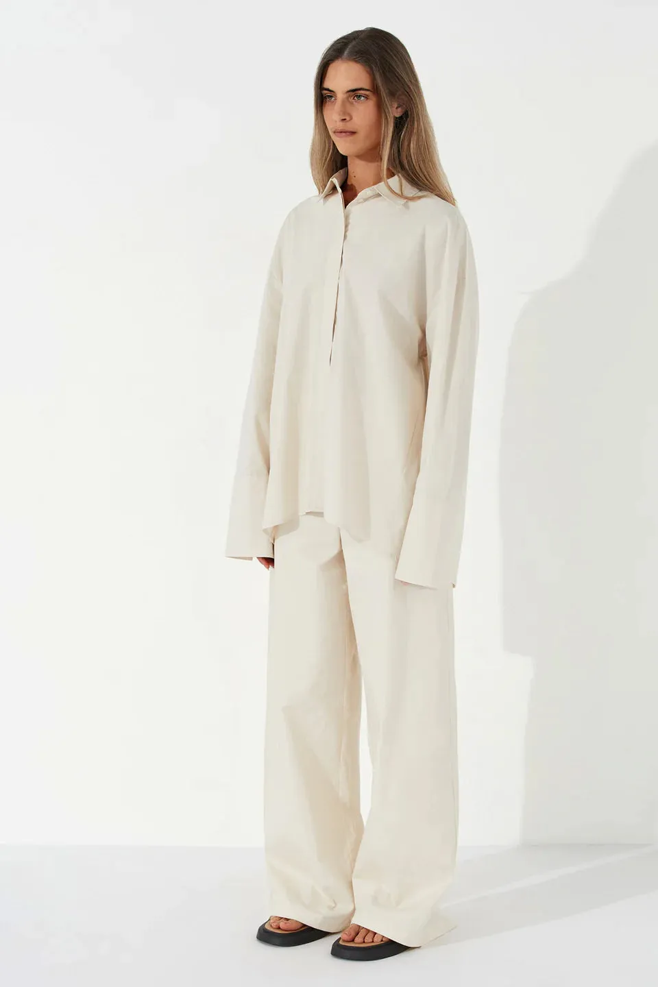 ORGANIC COTTON SHIRT | STONE
