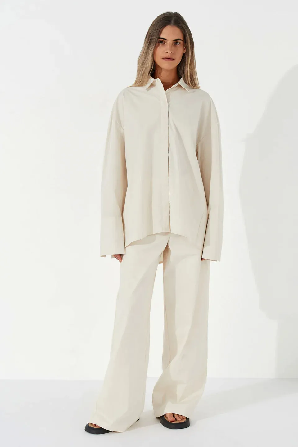 ORGANIC COTTON SHIRT | STONE