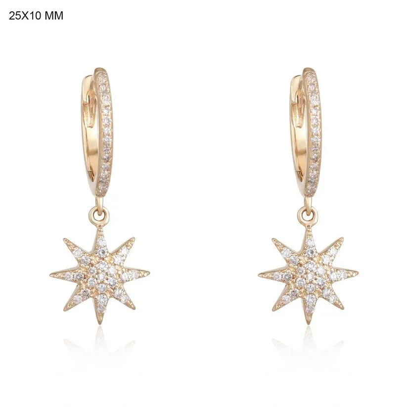 Timeless Beautiful Diamond Drop Earrings