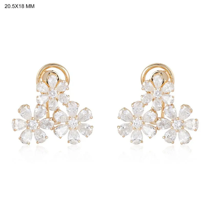 Timeless Opulence Fancy Diamond Stud Earrings