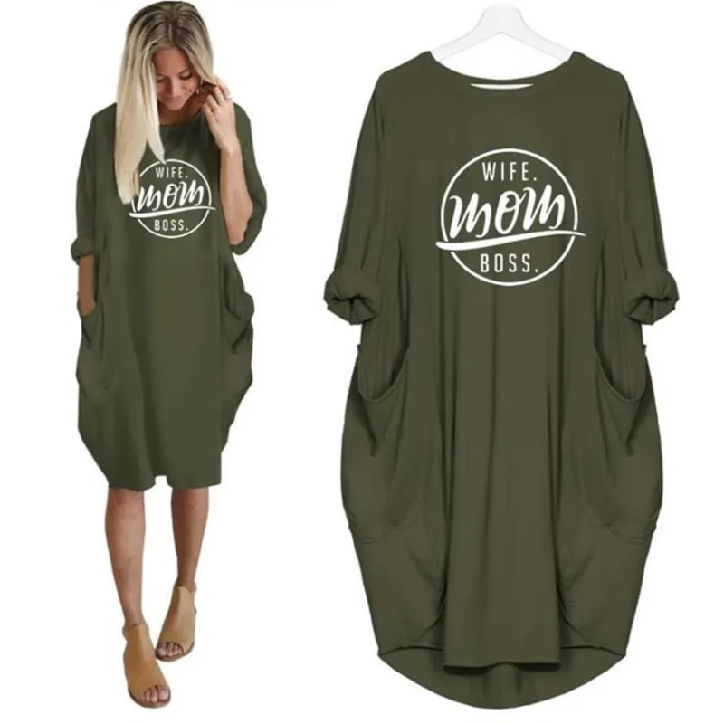 Wife Mom Boss Oversized T Shirt