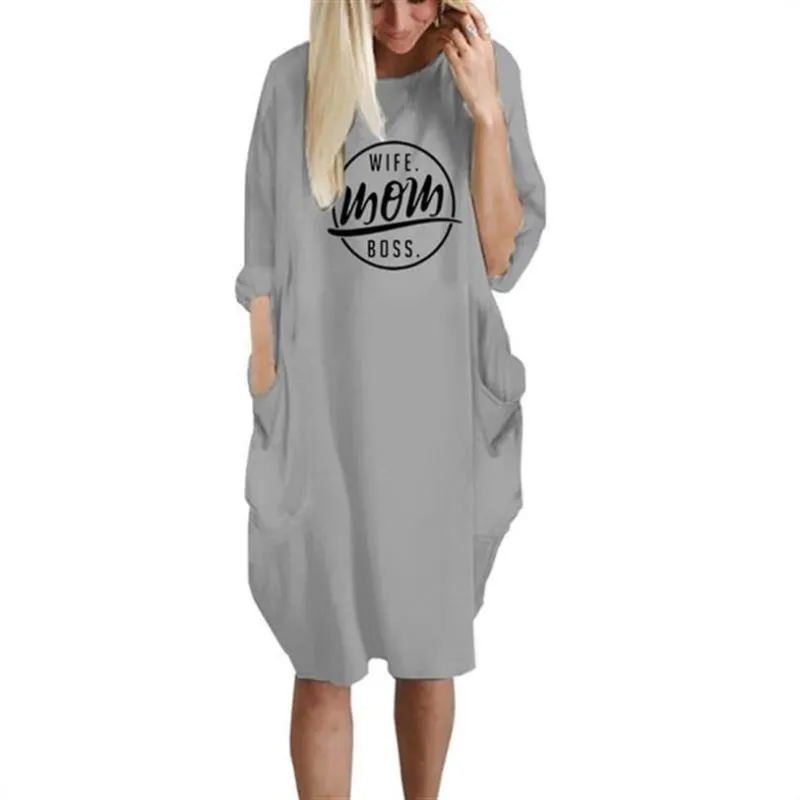 Wife Mom Boss Oversized T Shirt