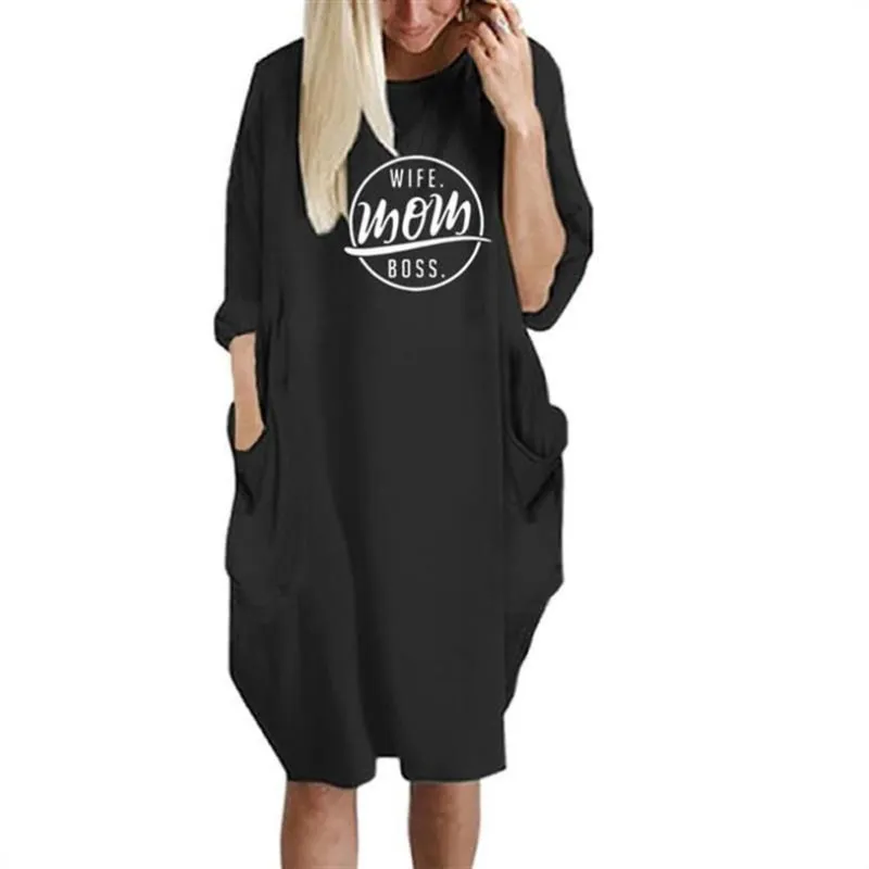 Wife Mom Boss Oversized T Shirt